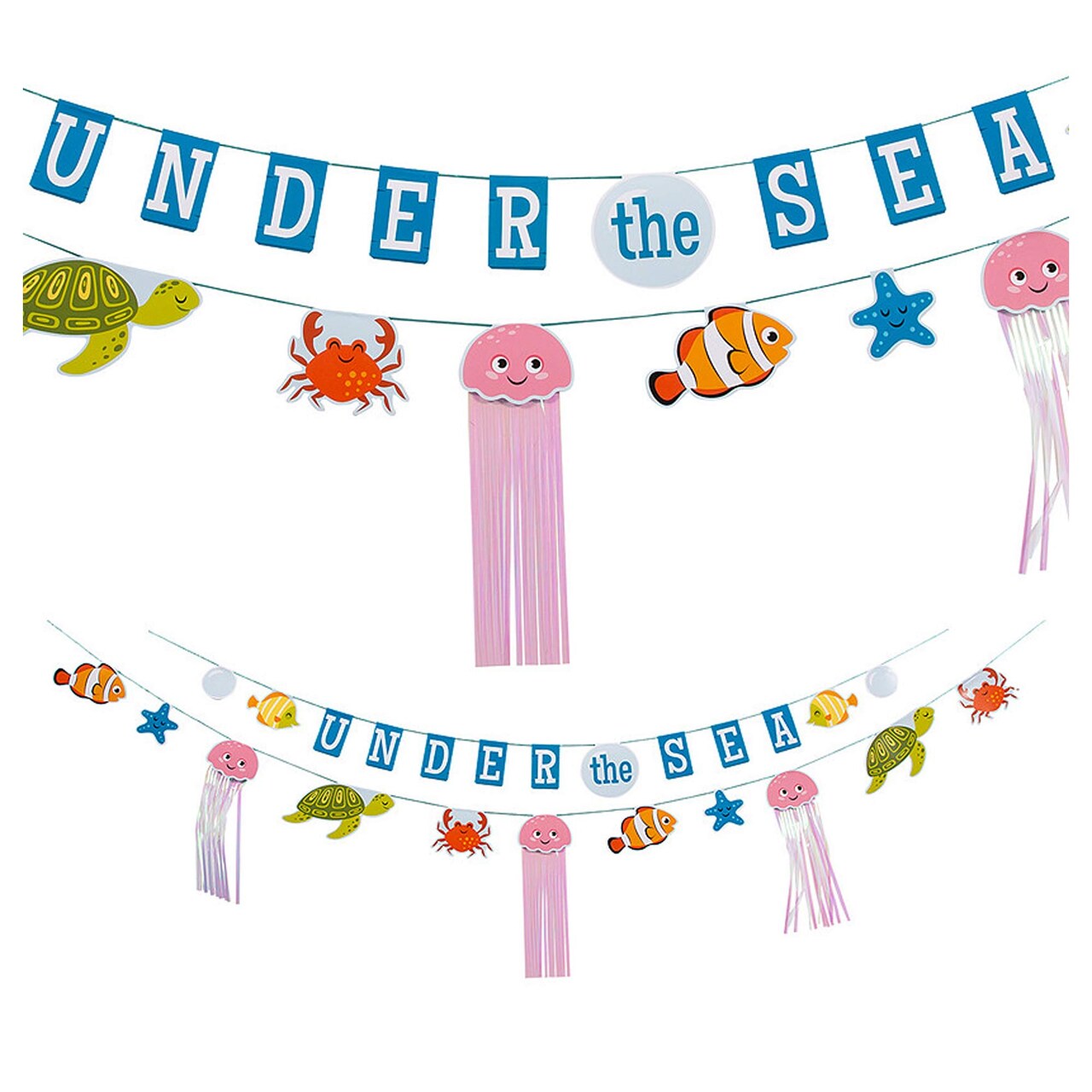 7 Ft.-9 Ft. Under the Sea Party Ready-to-Hang Garland Decoration